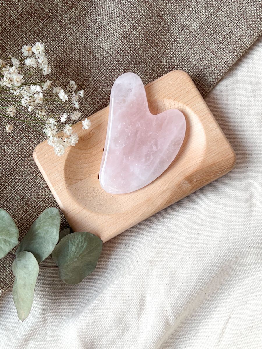 Heart Shape Beeswax Gua Sha Face Massager Board