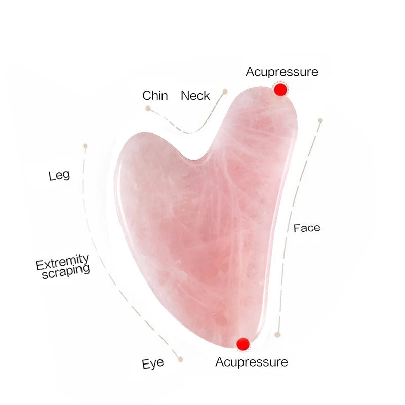 Heart Shape Beeswax Gua Sha Face Massager Board