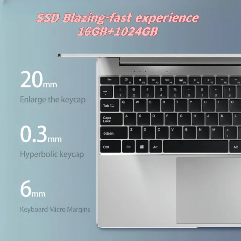 Ultra Slim 14.1” 16GB RAM 2TB SSD Laptop