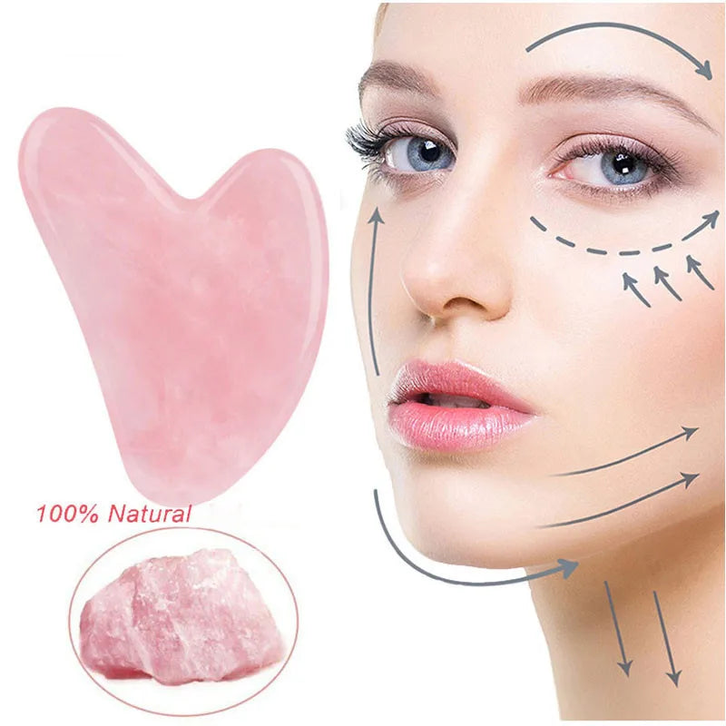 Heart Shape Beeswax Gua Sha Face Massager Board