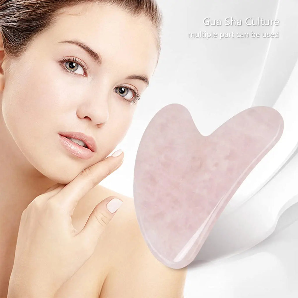 Heart Shape Beeswax Gua Sha Face Massager Board