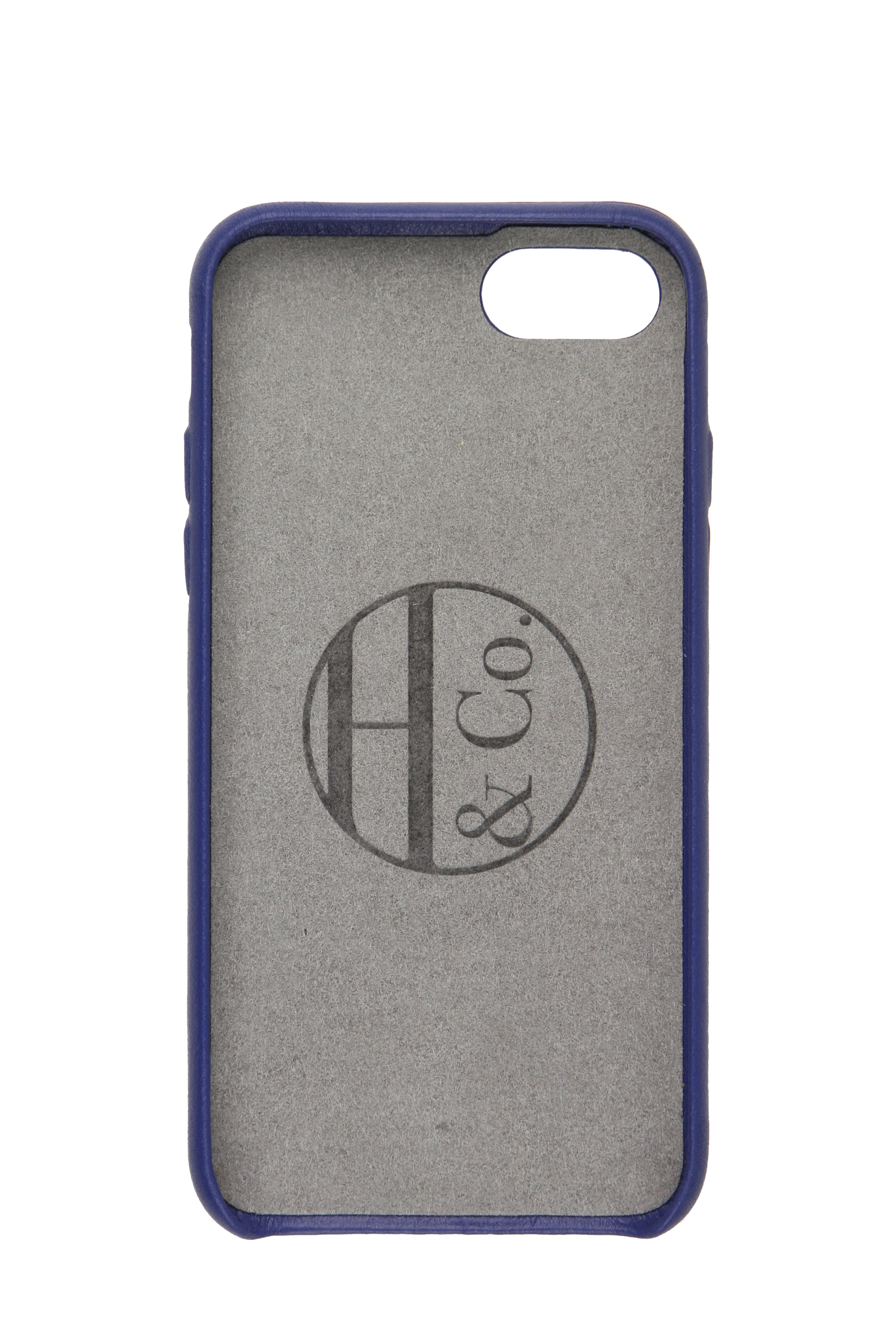 iPhone 7/8 Case, Denim Leather-1
