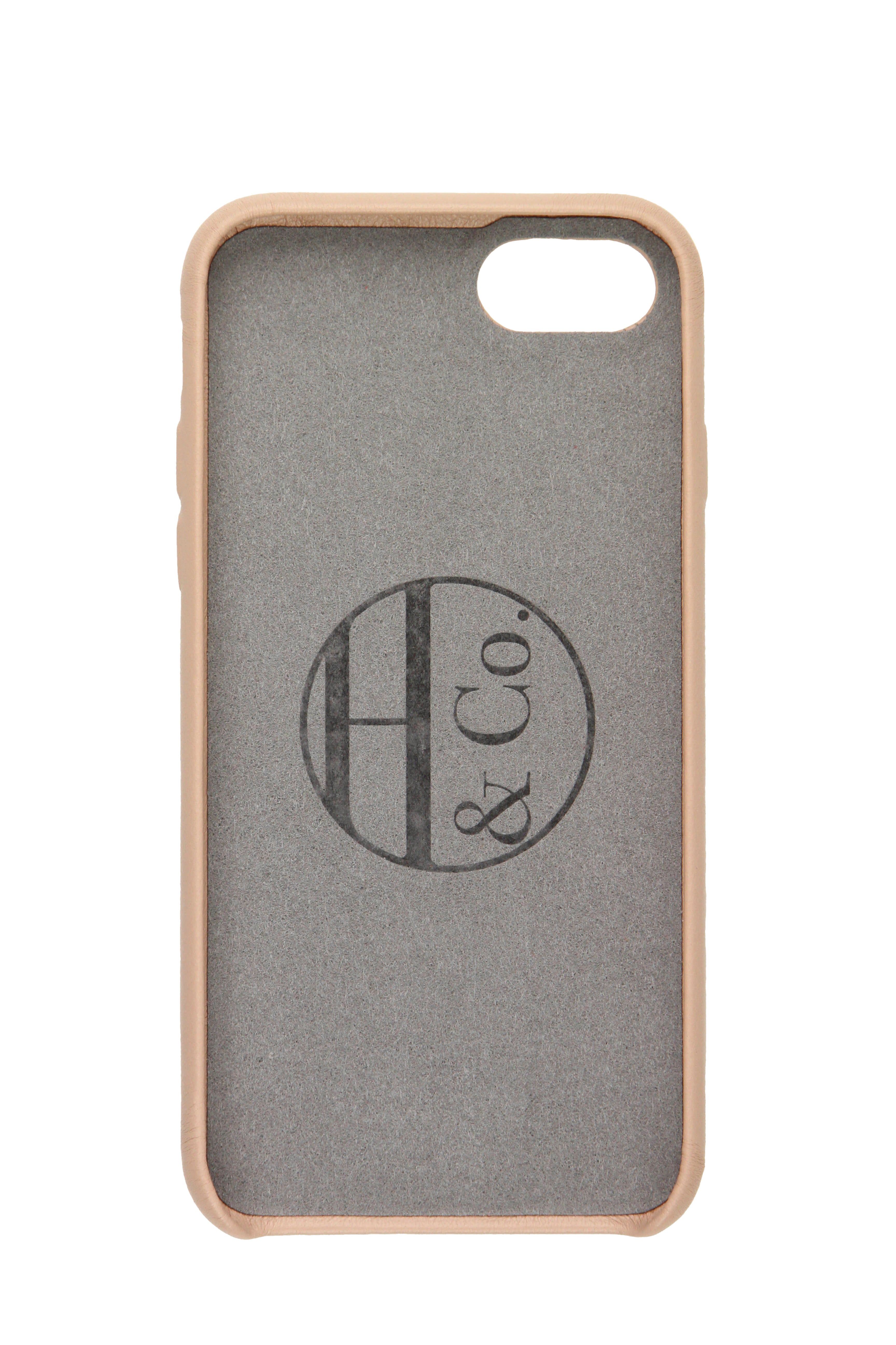 iPhone 7/8 Case, Pink Leather-1
