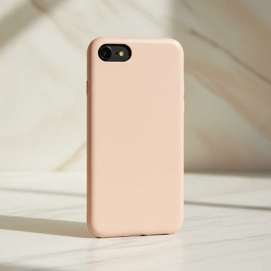 iPhone 7/8 Case, Pink Leather