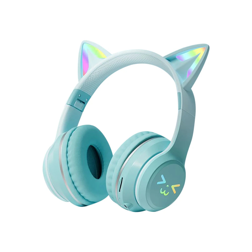 RGB Cat Ear Wireless Bluetooth Headphones