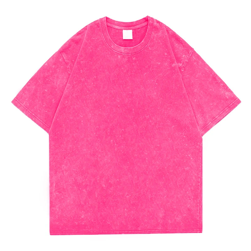 Vintage Acid Wash Hip Hop Cotton T-Shirt