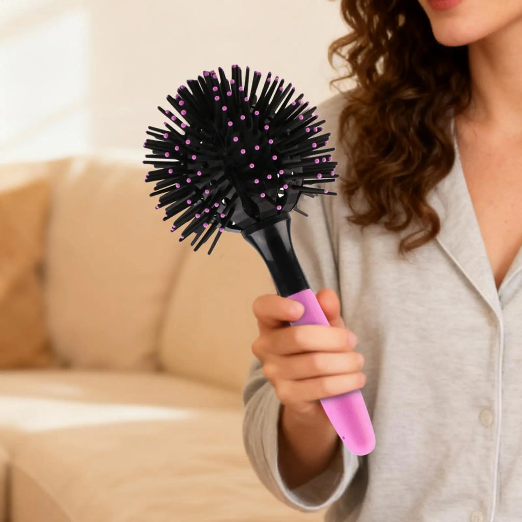 Portable Gentle Curly Hair Smoothing Brush for All