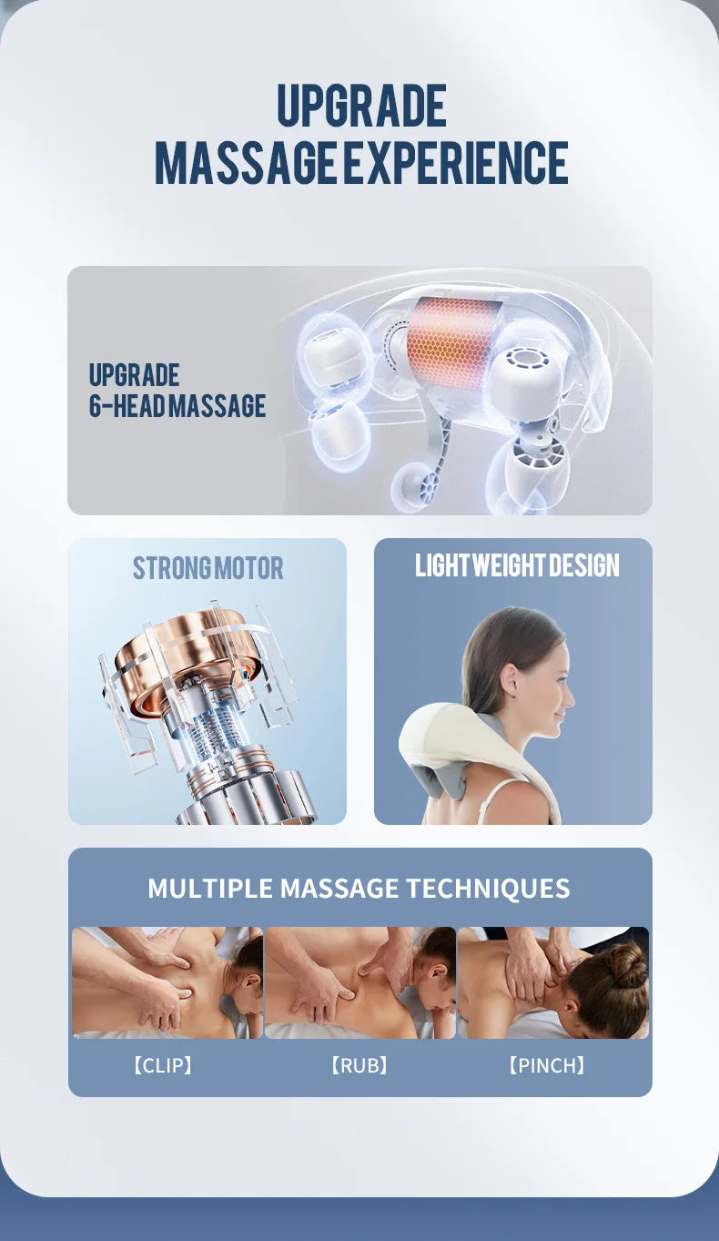 Wireless Neck & Shoulder Kneading Massager Shawl