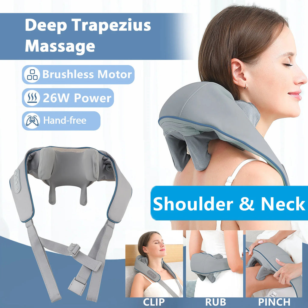Wireless Neck & Shoulder Kneading Massager Shawl