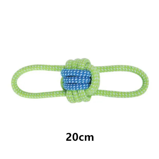 Interactive Cotton Rope Dog Chew & Toothbrush Toy
