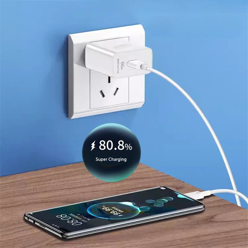 66W Super Fast USB-C Wall Charger & Cable