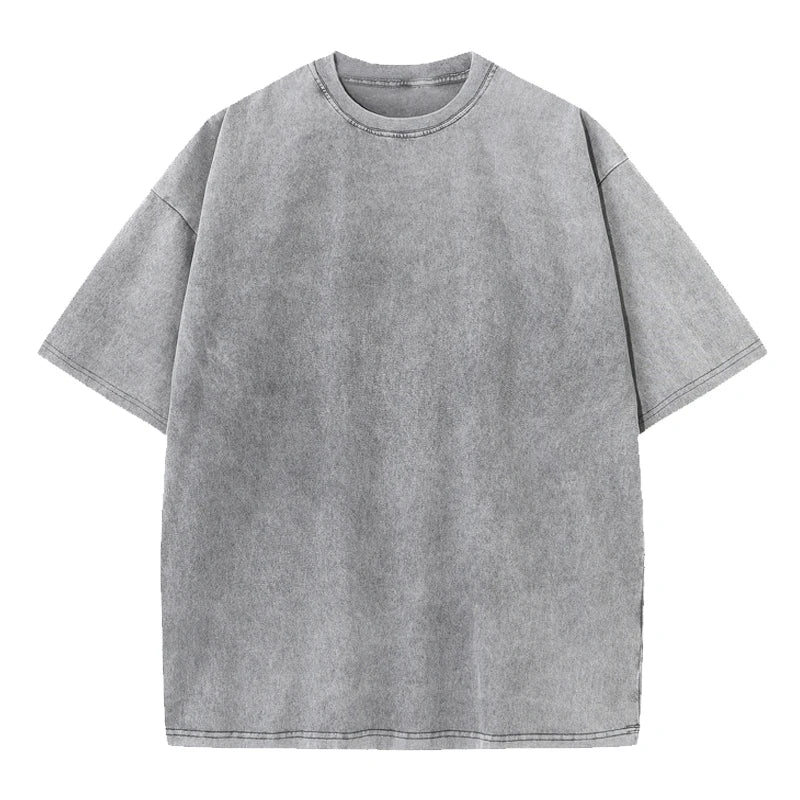Vintage Acid Wash Hip Hop Cotton T-Shirt