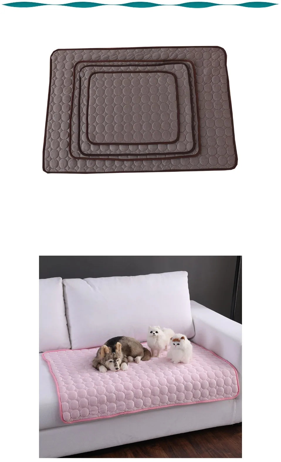 Extra Large Dog Cooling Mat Ice Blanket Bed