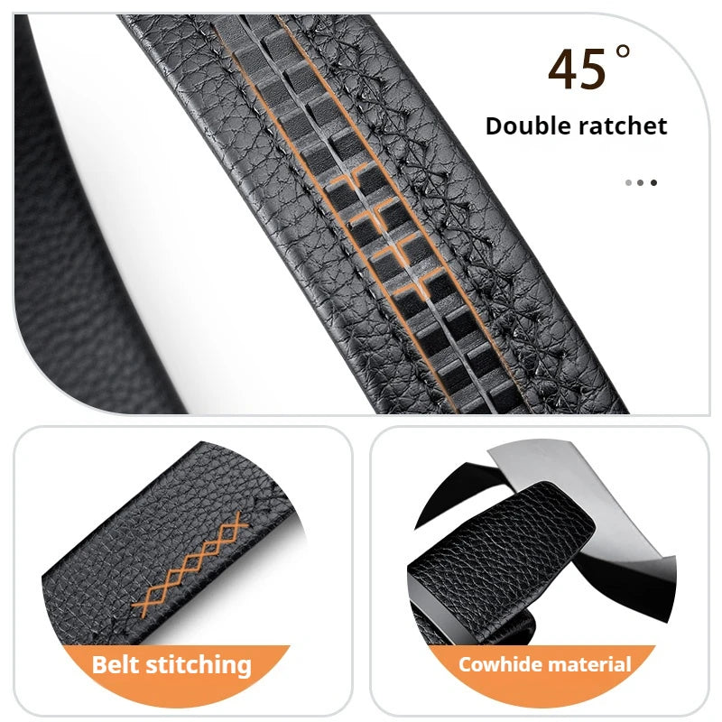 Men’s Genuine Leather Automatic Business Belt