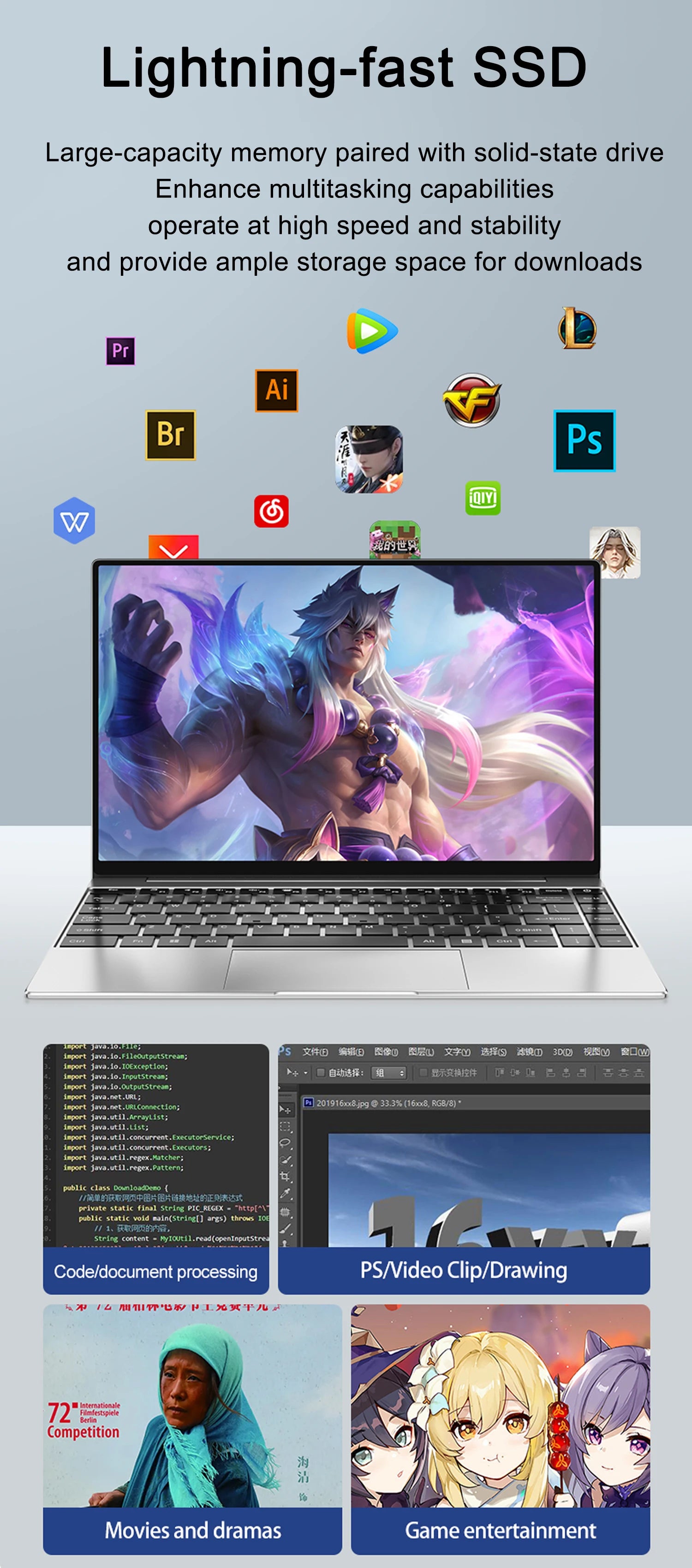 Ultra Slim 14.1” 16GB RAM 2TB SSD Laptop