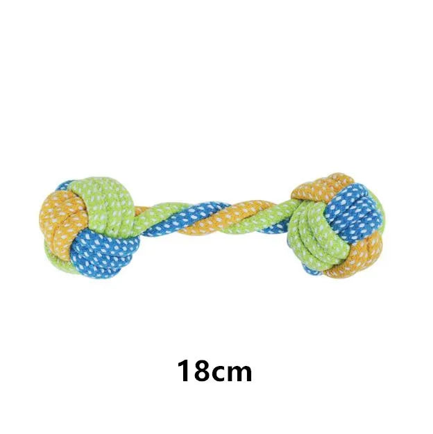 Interactive Cotton Rope Dog Chew & Toothbrush Toy