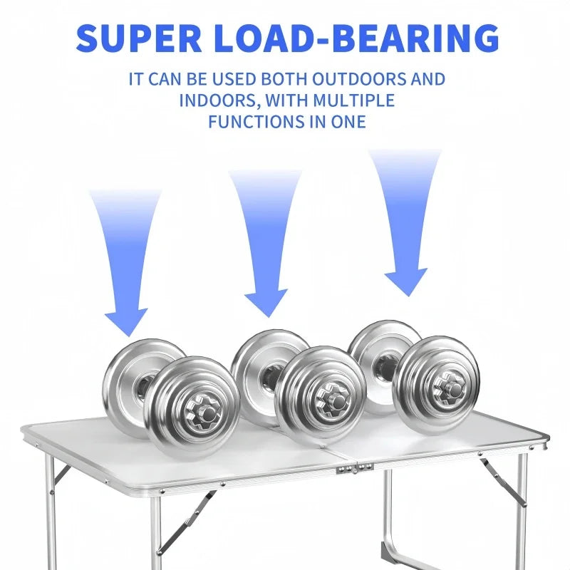 Adjustable Folding Aluminium Camping Table