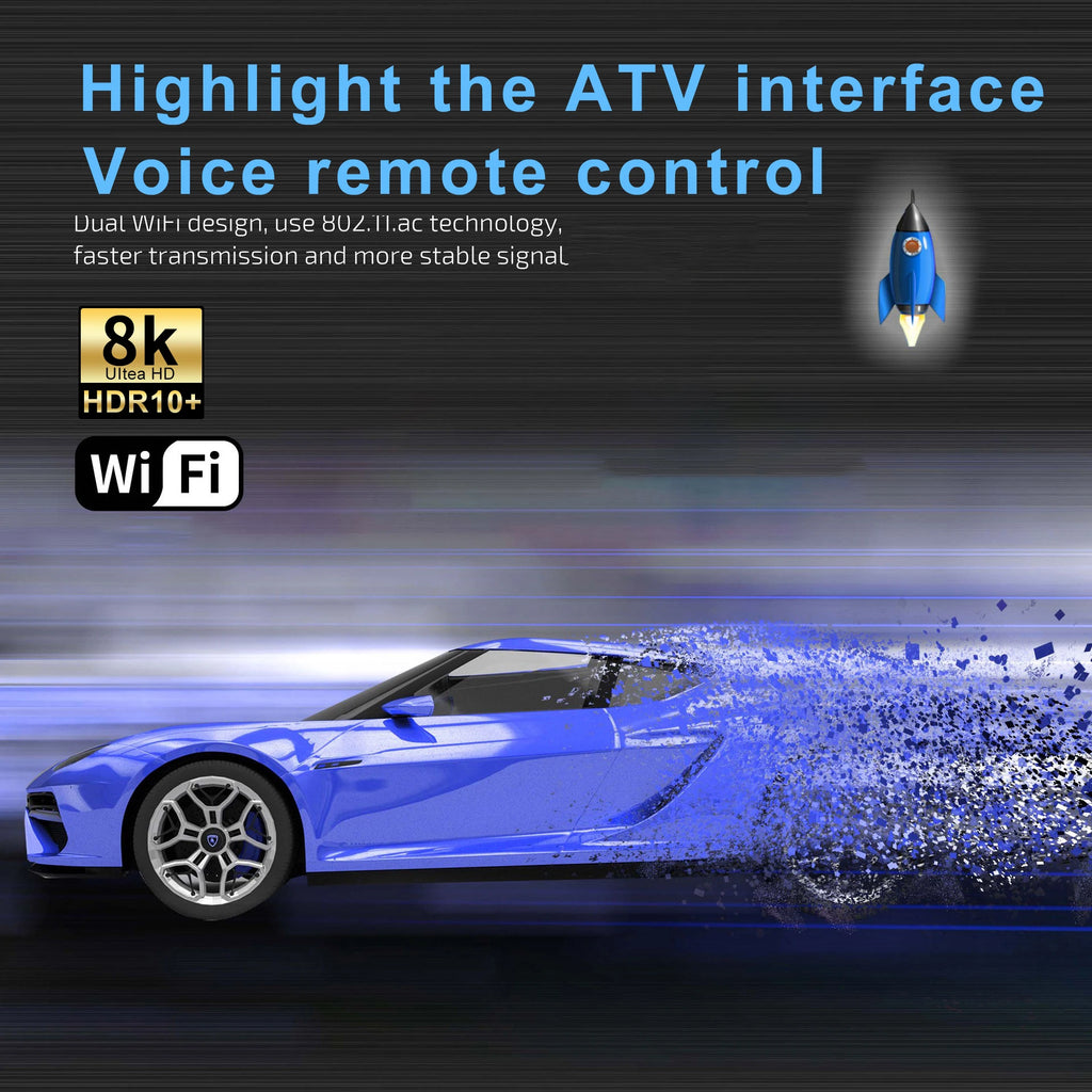 Android TV Stick 4K Dual-Band WiFi Streaming Media Player