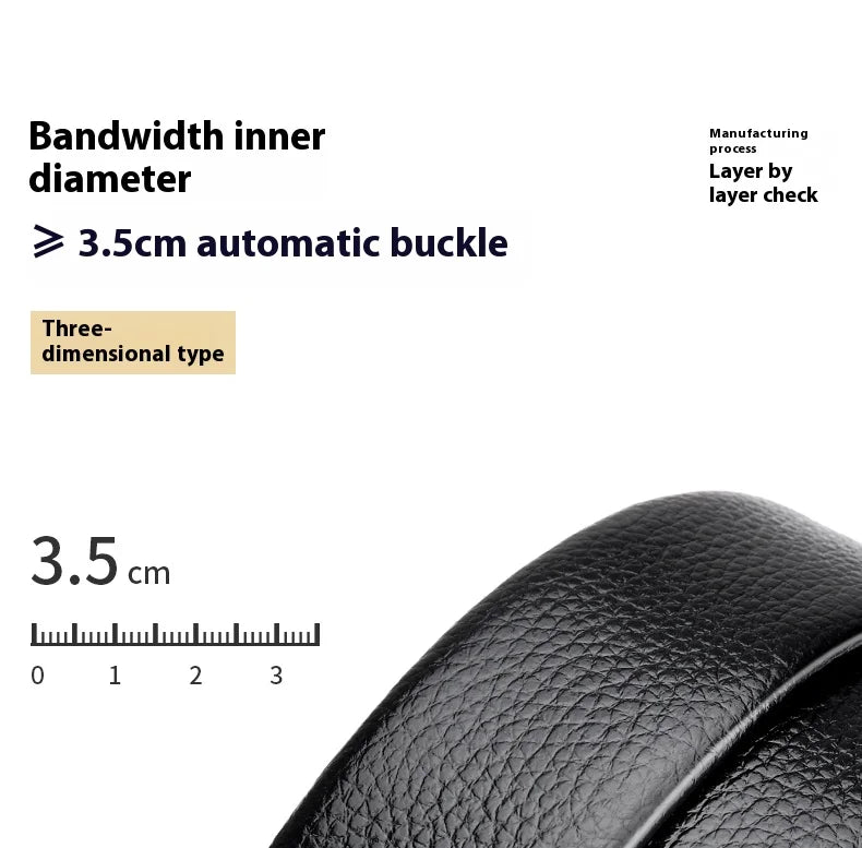 Men’s Genuine Leather Automatic Business Belt