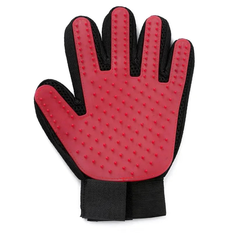 Silicone Pet Grooming Gloves Hair Removal Brush