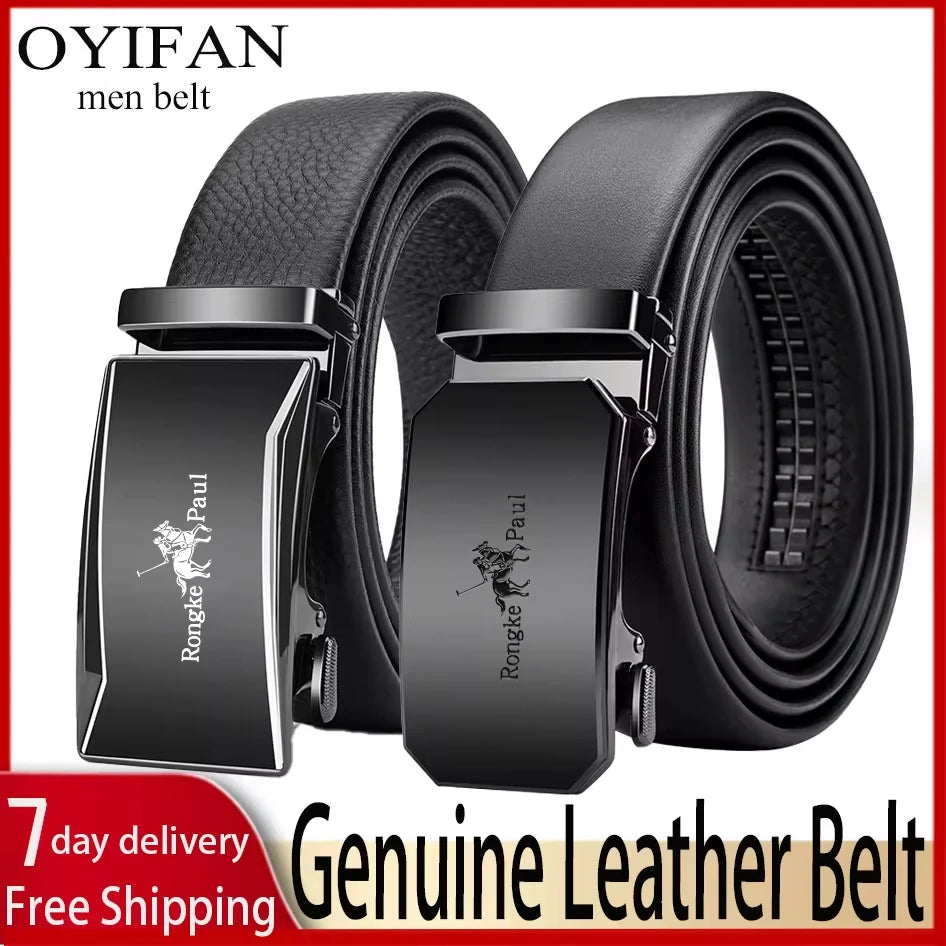Men’s Genuine Leather Automatic Business Belt