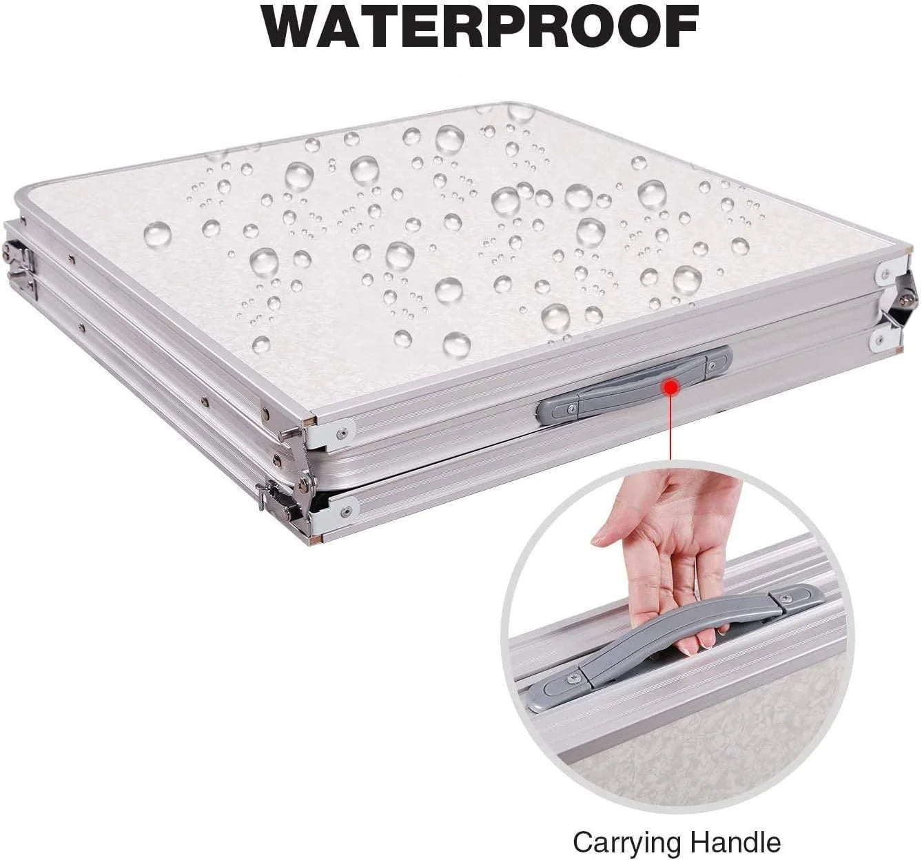 Adjustable Folding Aluminium Camping Table