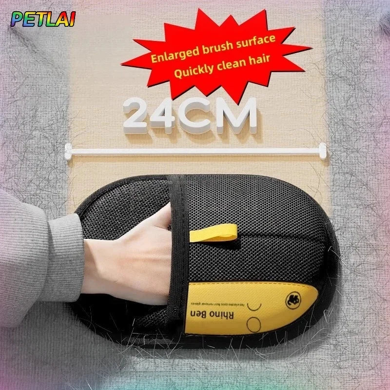 Reusable Pet Hair Removal Grooming Glove Brush