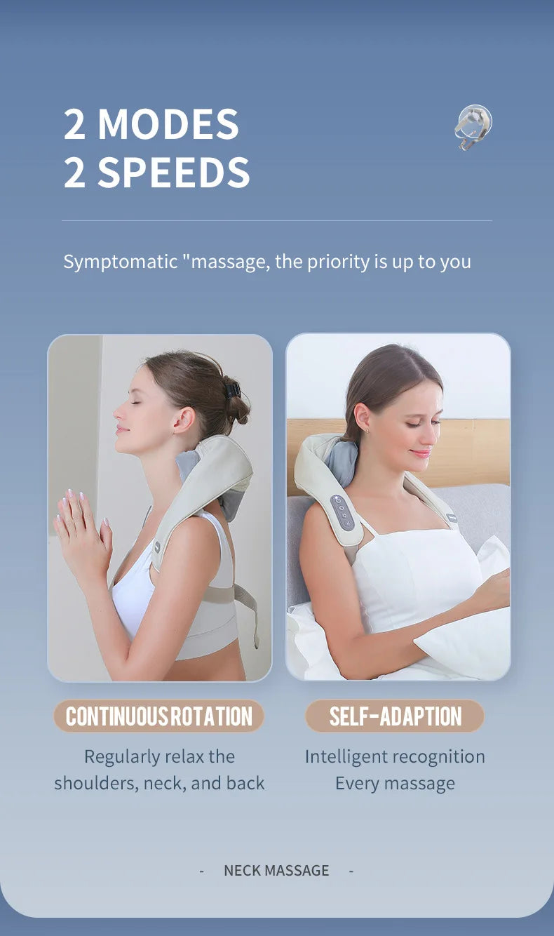 Wireless Neck & Shoulder Kneading Massager Shawl