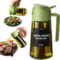 2-in-1 470ml Olive Oil Spray Dispenser Bottle