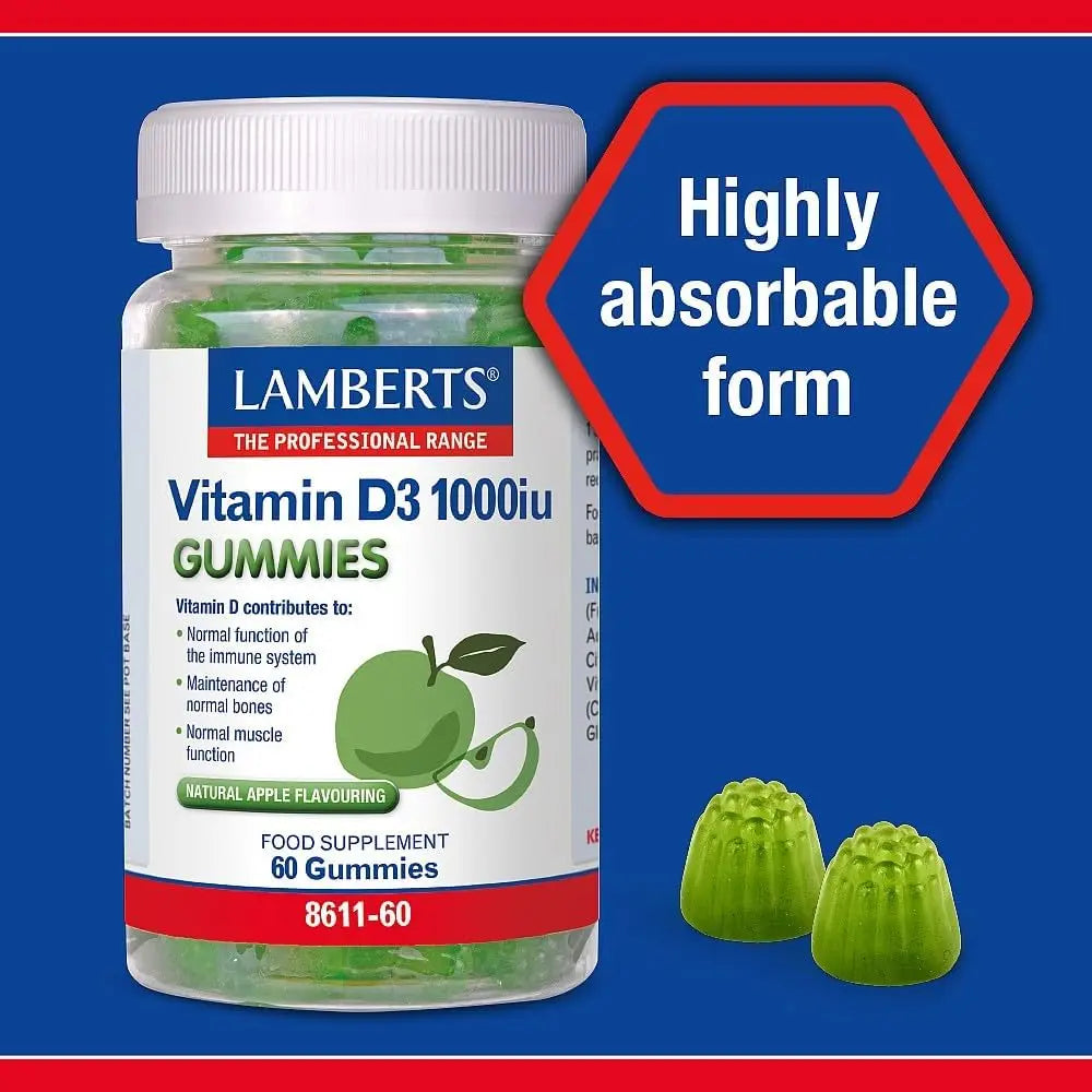 Lamberts Vitamin D3 1000 IU Gummies