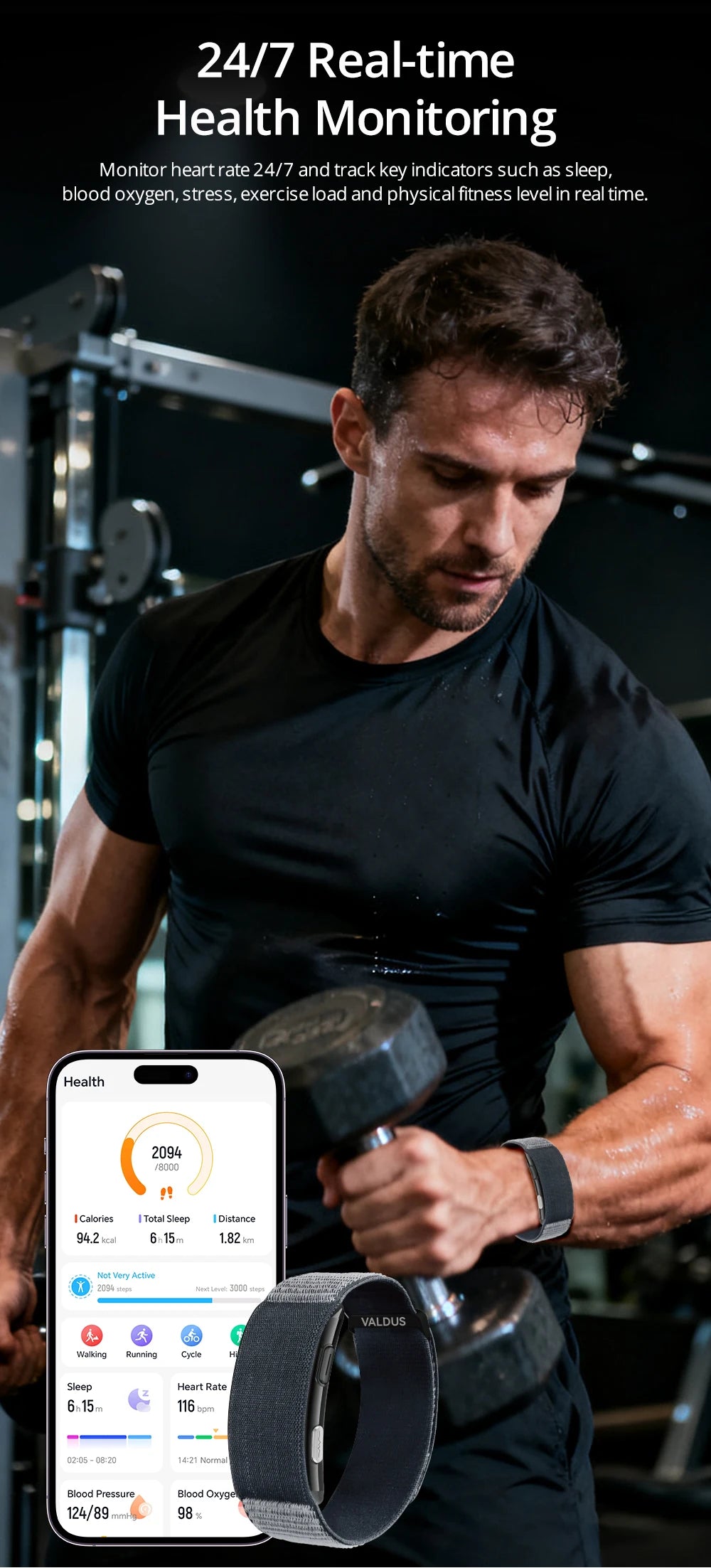 VALDUS ECG Smart Health Bracelet 2026
