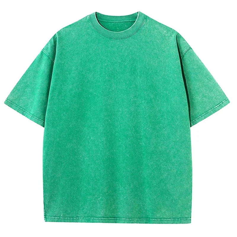 Vintage Acid Wash Hip Hop Cotton T-Shirt