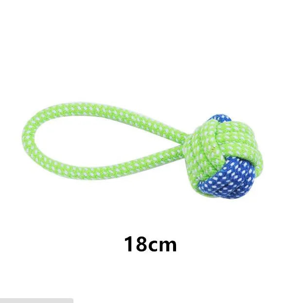 Interactive Cotton Rope Dog Chew & Toothbrush Toy