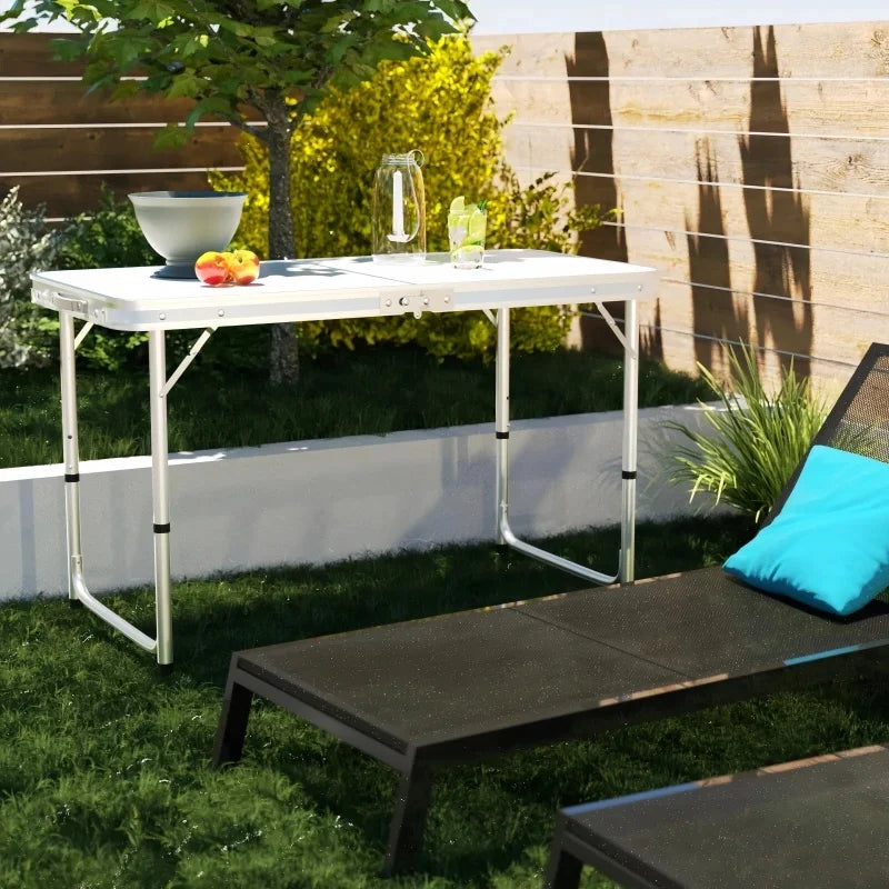 Adjustable Folding Aluminium Camping Table