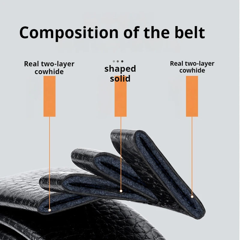 Men’s Genuine Leather Automatic Business Belt