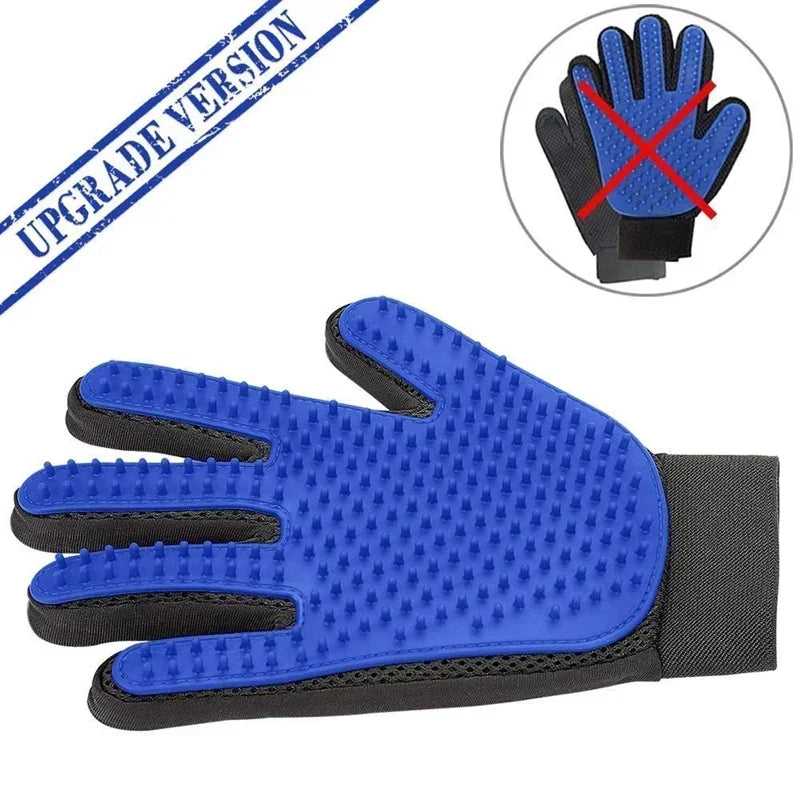Silicone Pet Grooming Gloves Hair Removal Brush