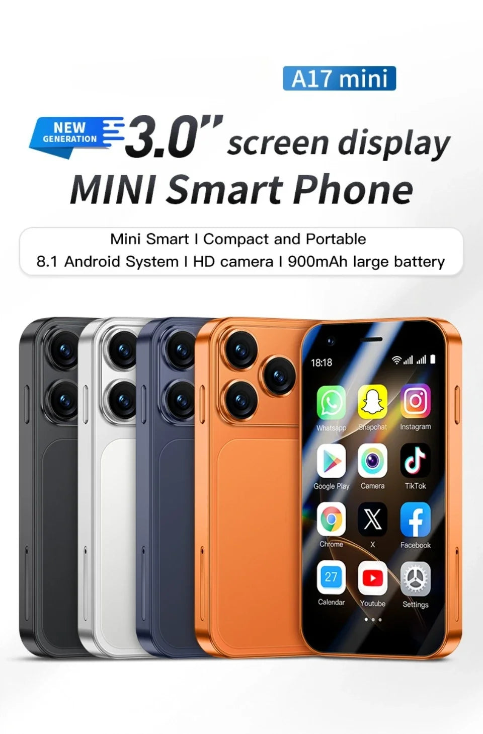 SOYES A17 Mini 3-Inch Android Smartphone
