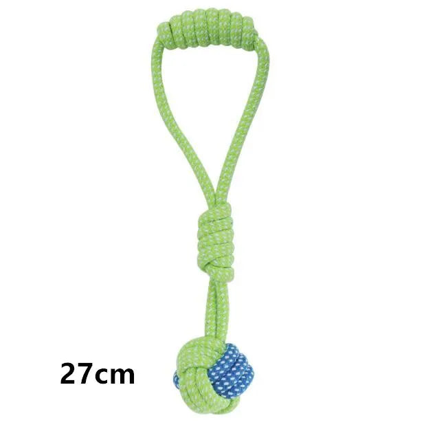 Interactive Cotton Rope Dog Chew & Toothbrush Toy