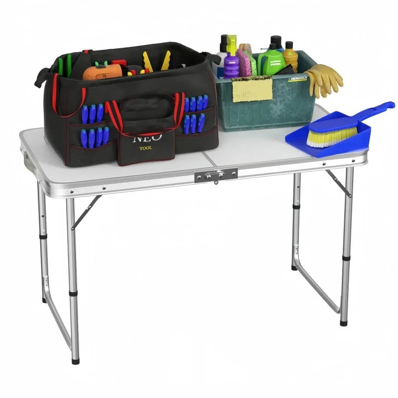 Adjustable Folding Aluminium Camping Table