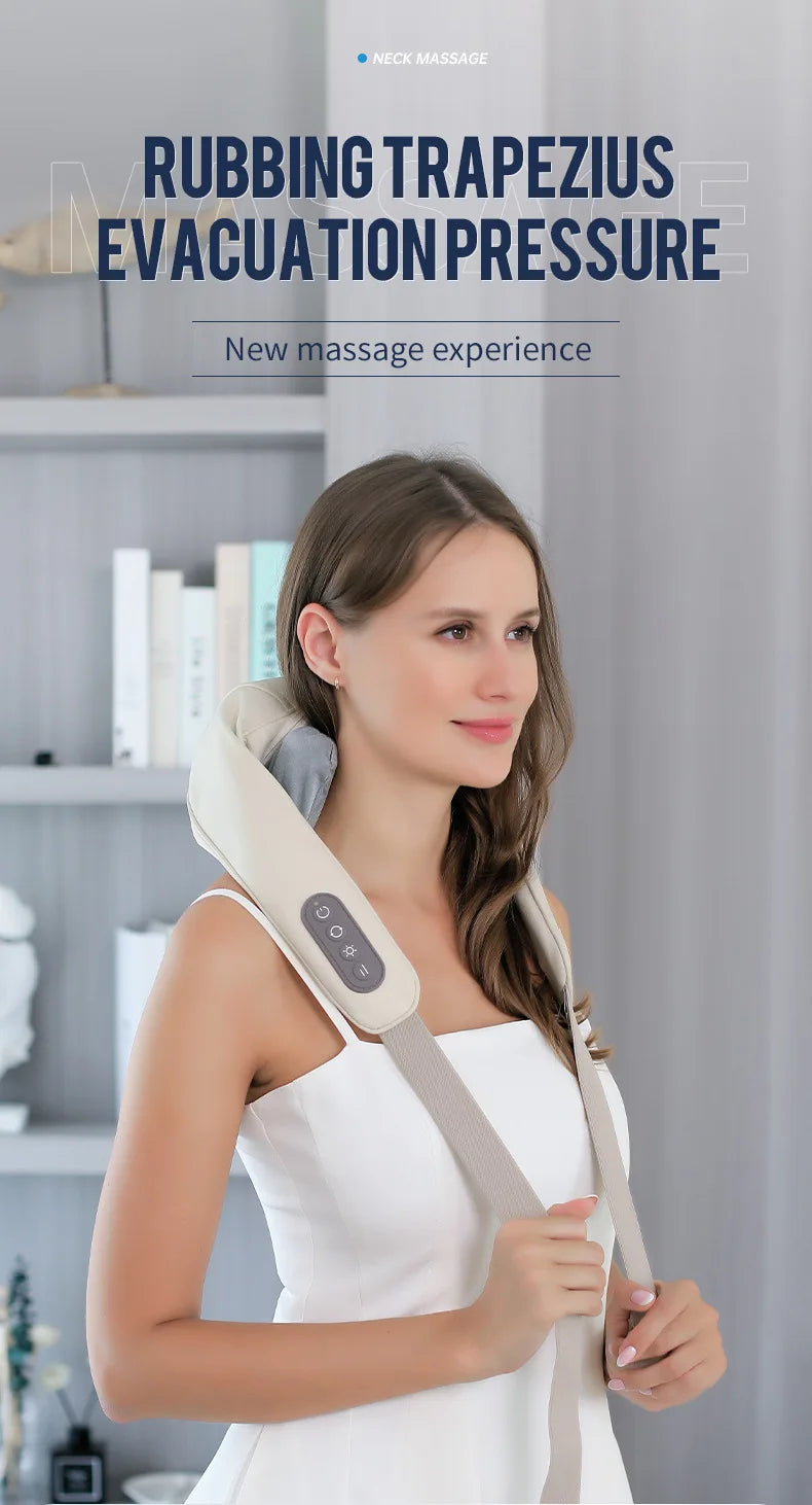 Wireless Neck & Shoulder Kneading Massager Shawl