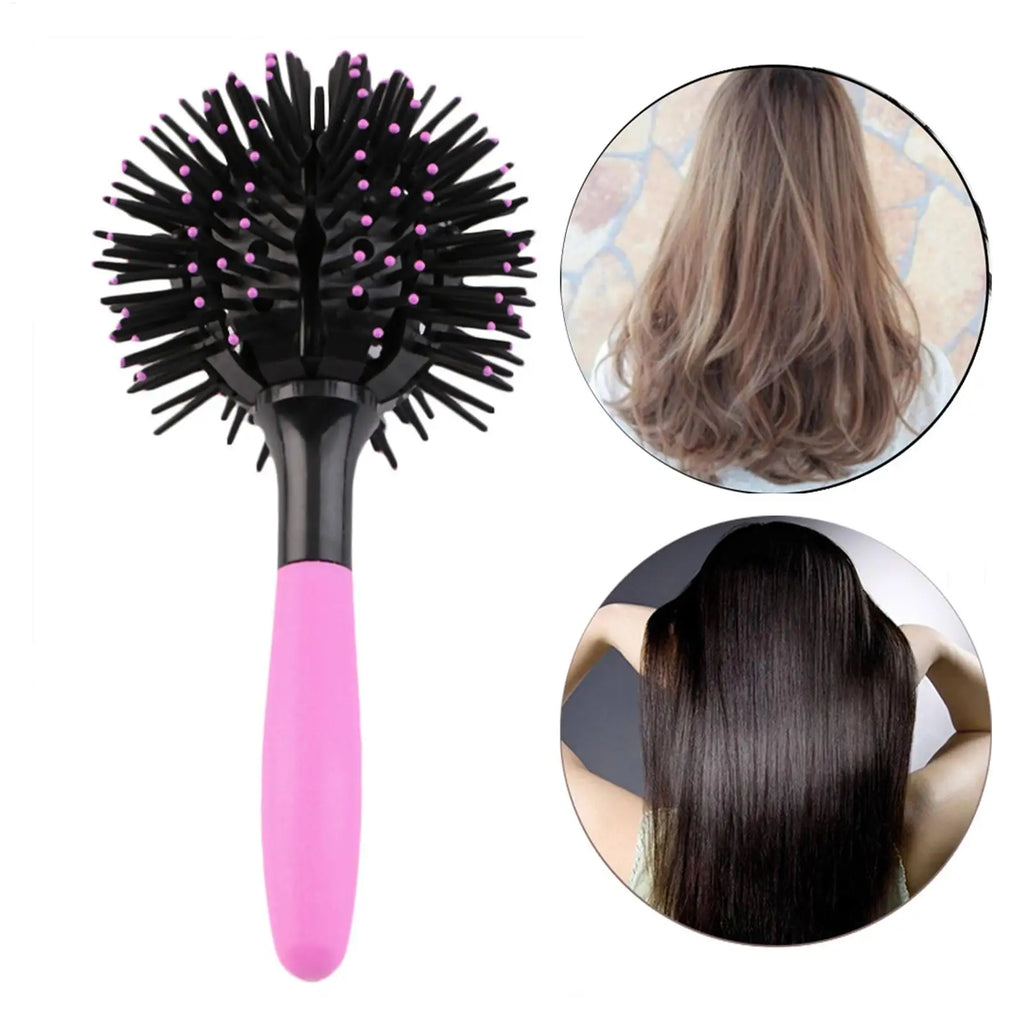 Portable Gentle Curly Hair Smoothing Brush for All