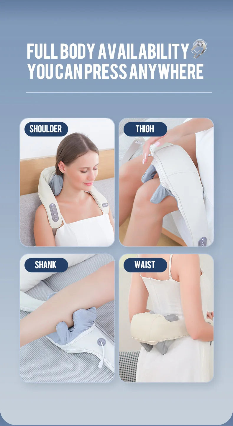 Wireless Neck & Shoulder Kneading Massager Shawl