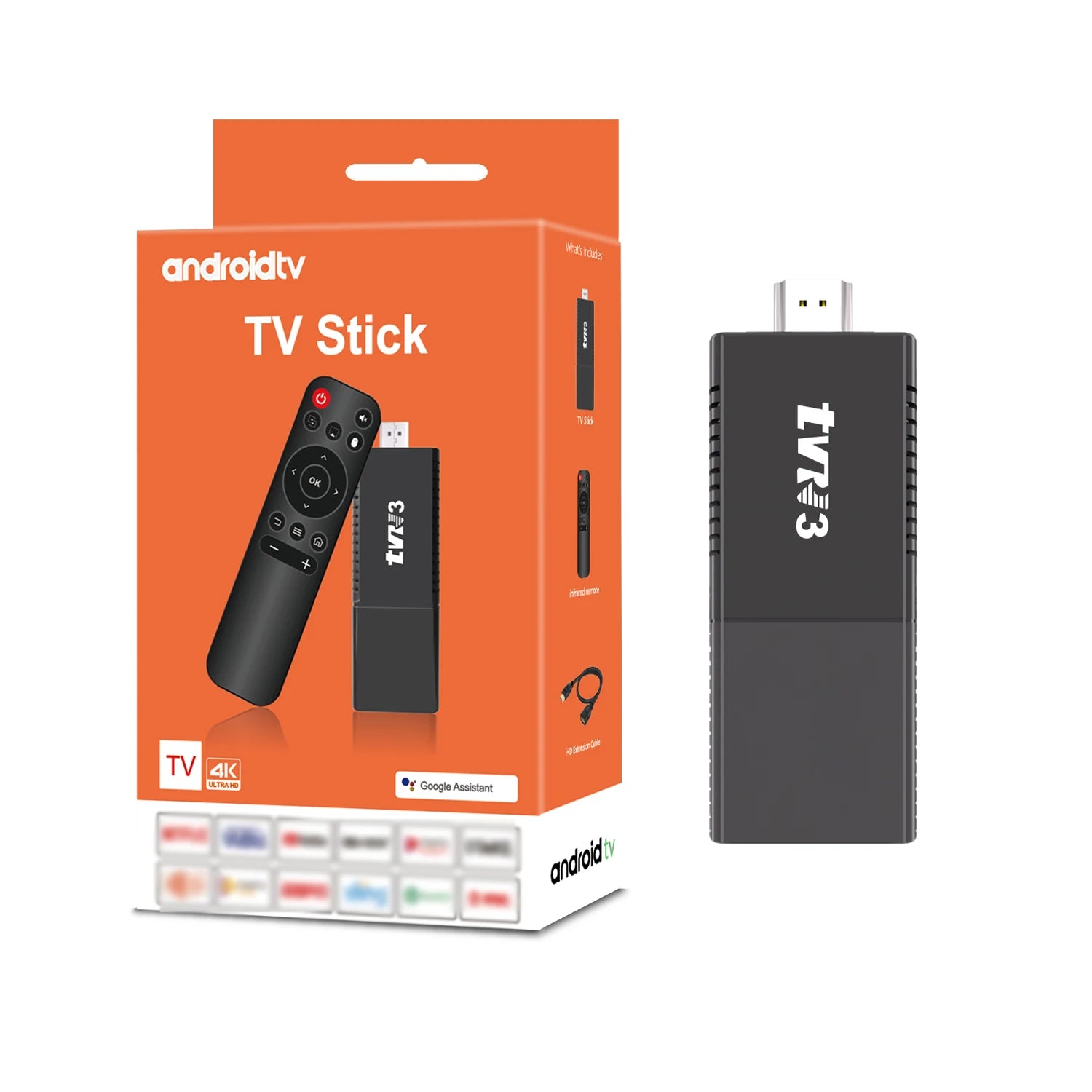 Android TV Stick 4K Dual-Band WiFi Streaming Media Player