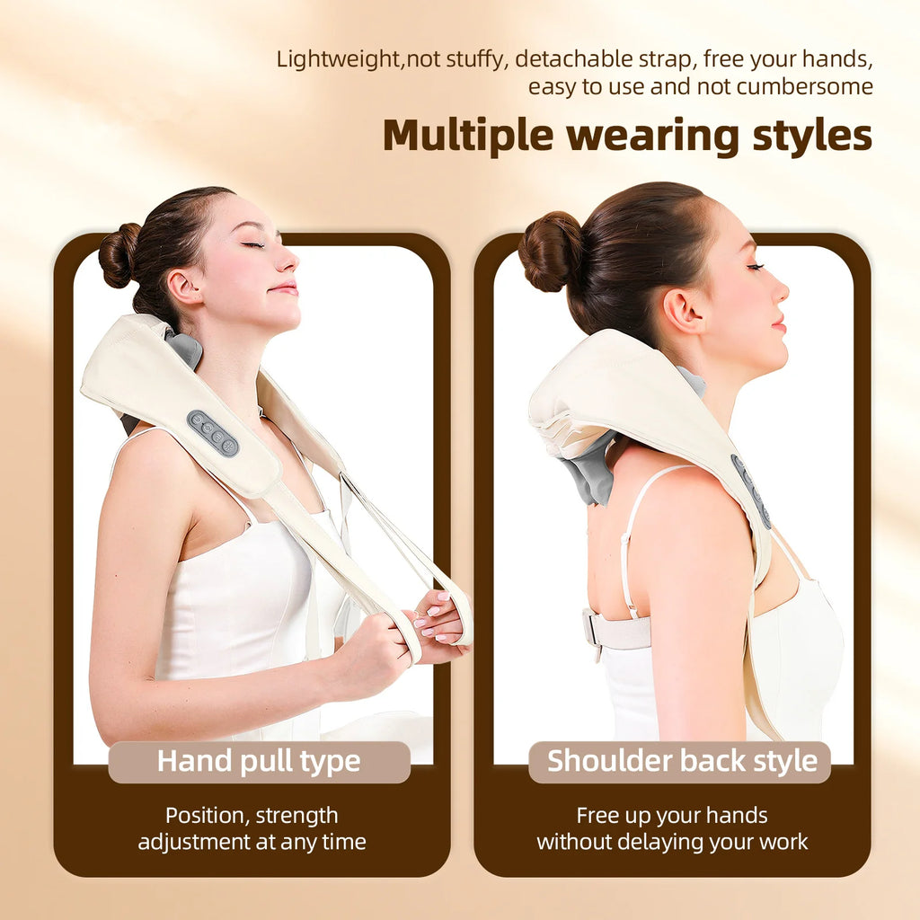 Wireless Neck & Shoulder Kneading Massager Shawl