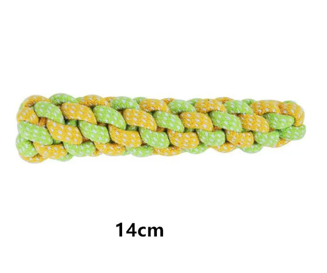 Interactive Cotton Rope Dog Chew & Toothbrush Toy