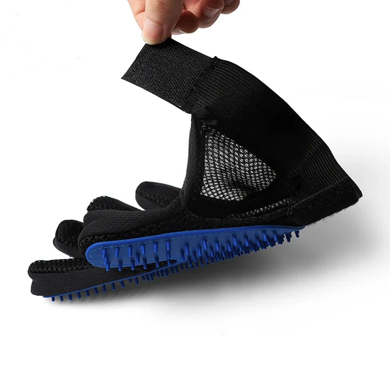Silicone Pet Grooming Gloves Hair Removal Brush