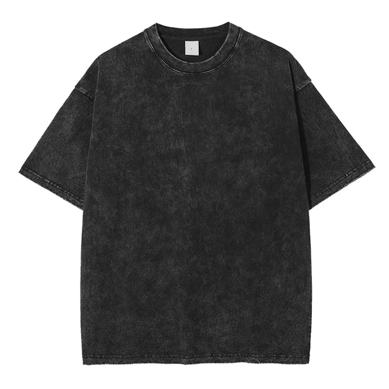 Vintage Acid Wash Hip Hop Cotton T-Shirt