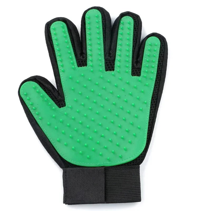 Silicone Pet Grooming Gloves Hair Removal Brush
