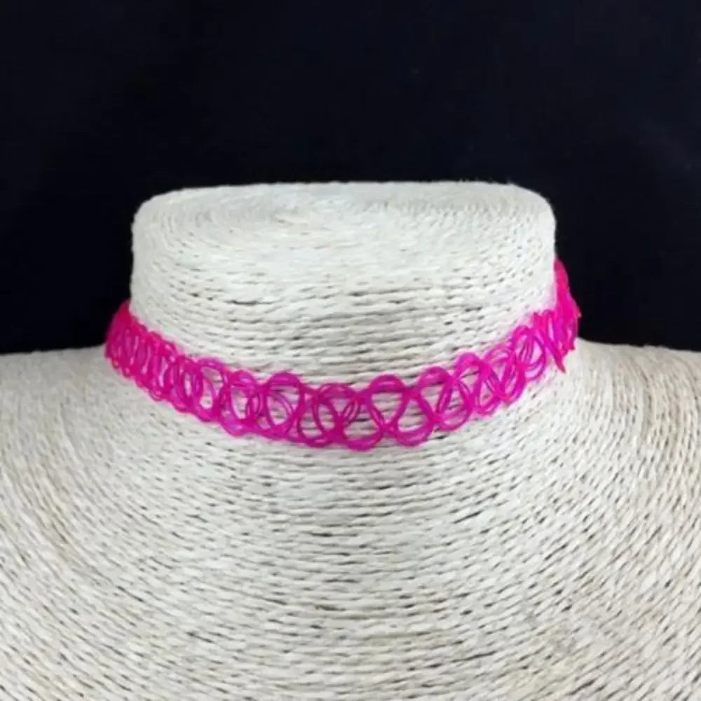 Vintage Stretch Tattoo Choker Necklace Set