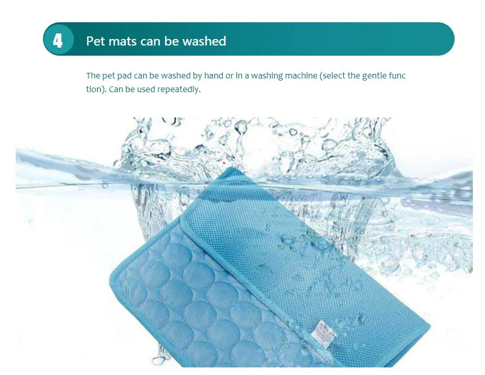 Extra Large Dog Cooling Mat Ice Blanket Bed
